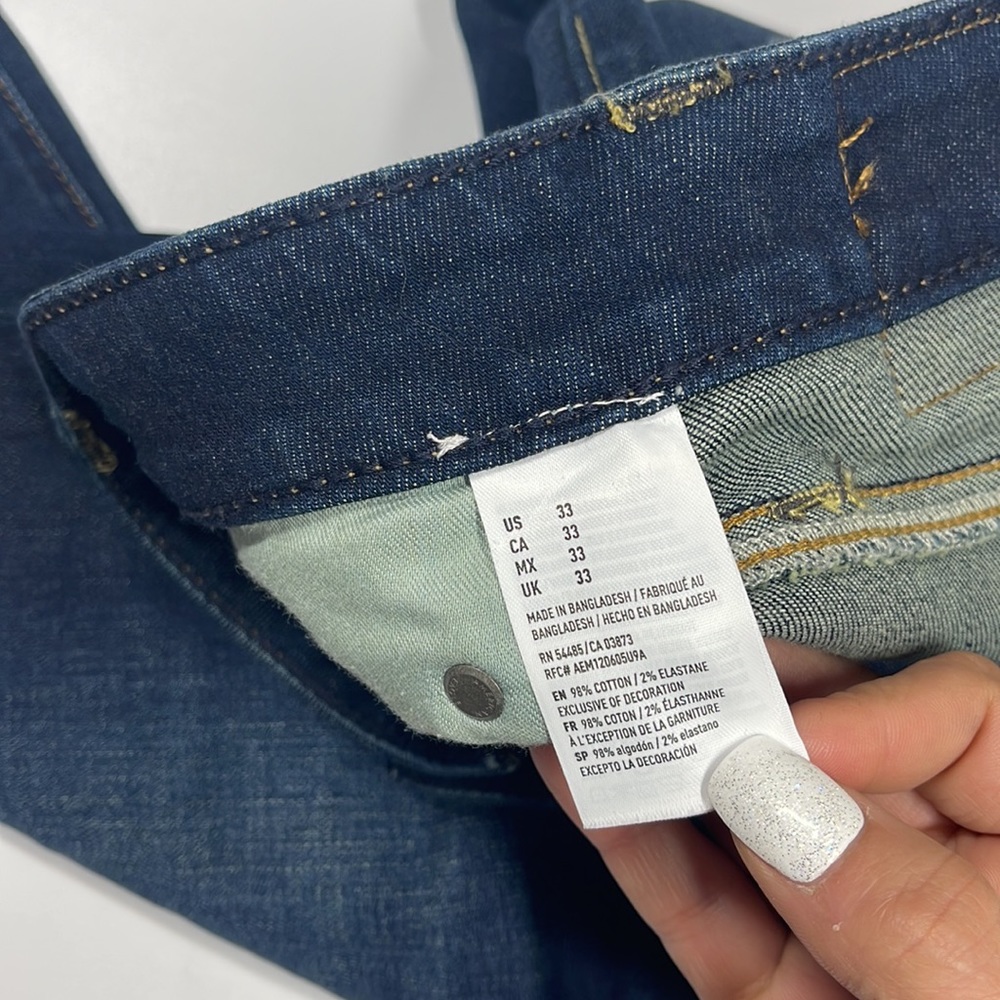 Sold✨American Eagle Next Level Flex Slim Straight Men's Jeans Size 33 - Picture 6 of 7